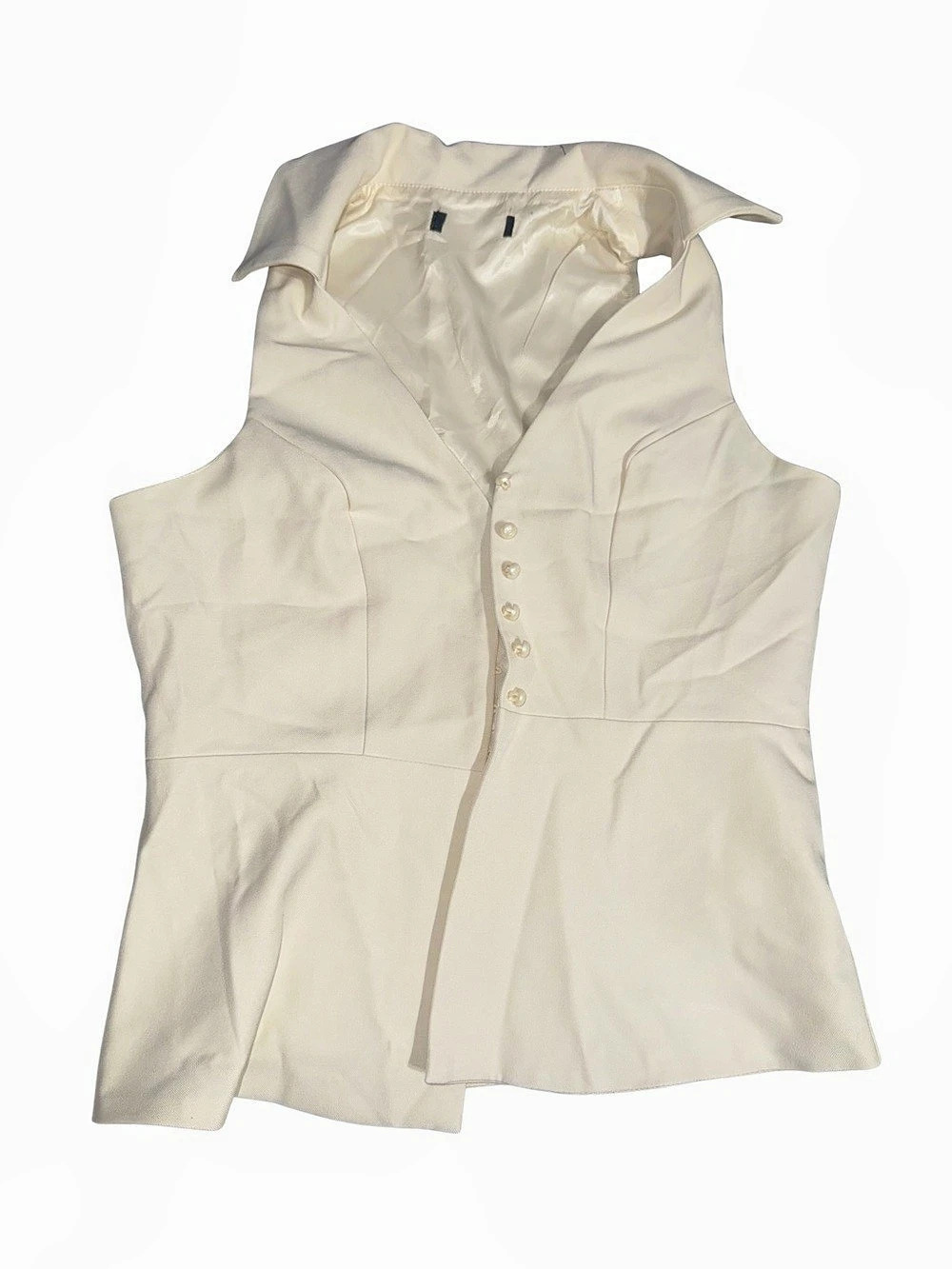 White Button Front Blouse